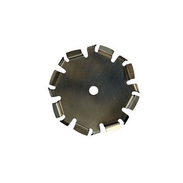 8" Dia. X 5/8" Center Hole Type D 304 SS Dispersion Blade - Coated Image