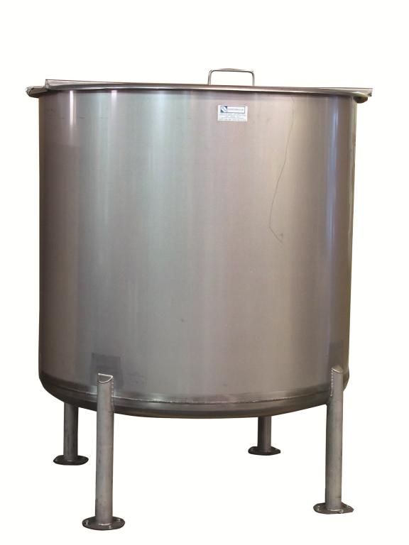 1500-Gallon Stainless Steel Mixing Tank Image