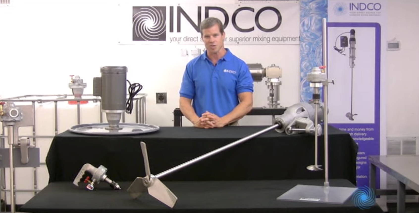 industrial mixer demonstration