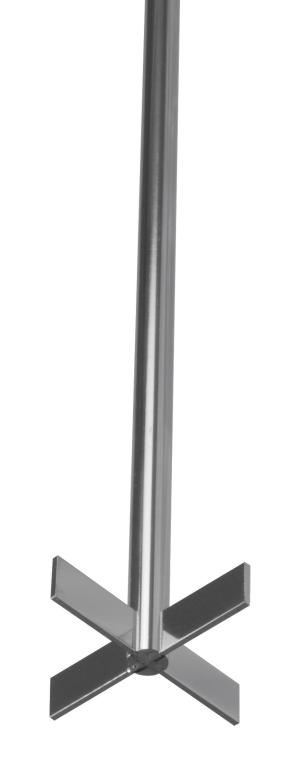 2" Wide 4-Blade Impeller with Shaft Image
