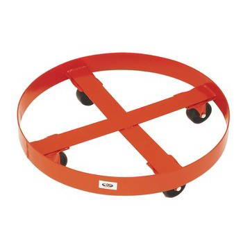 19" Ring Style SS 30-Gallon Drum Dolly Image