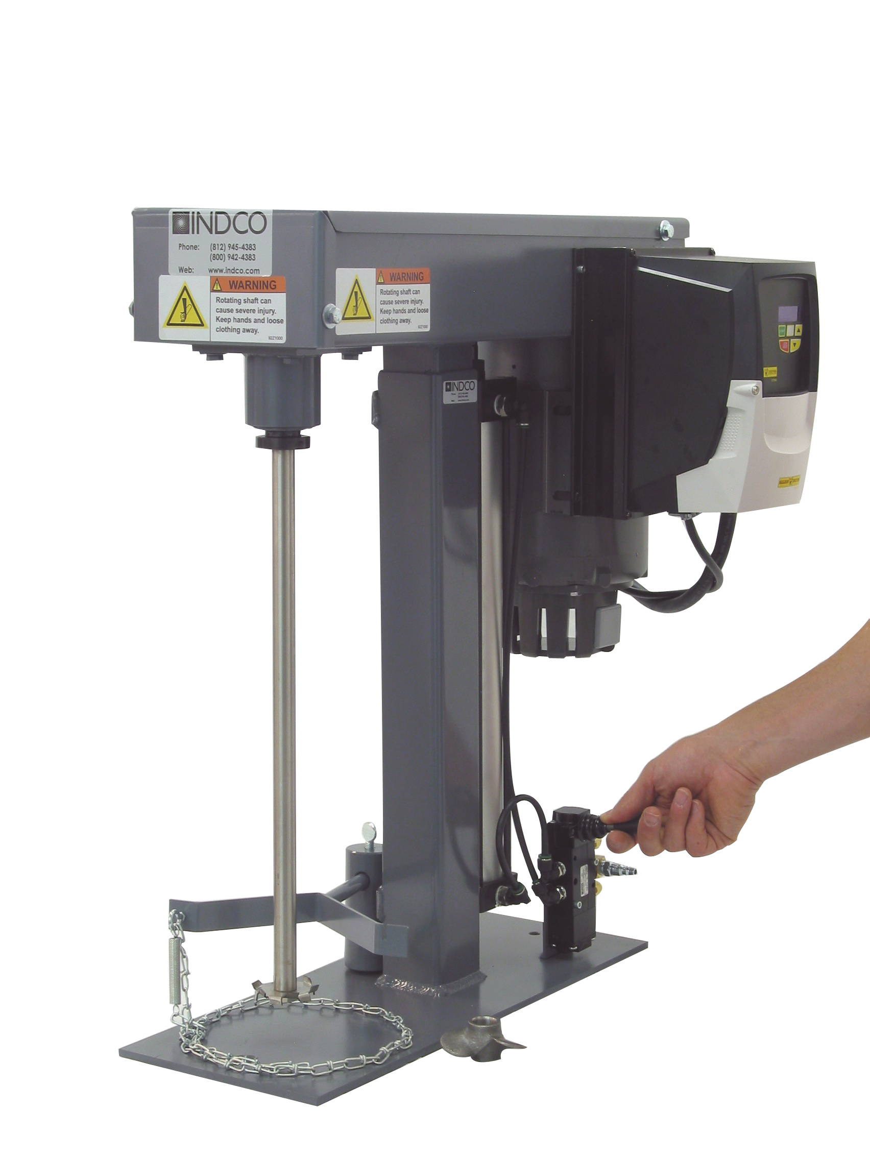 1/2 HP TEFC Electric Benchtop Inverter Drive Disperser - image 4