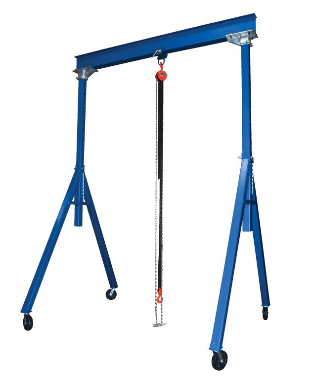 Steel Gantry Crane, 15' Wide, 14' Adjustable Height Image
