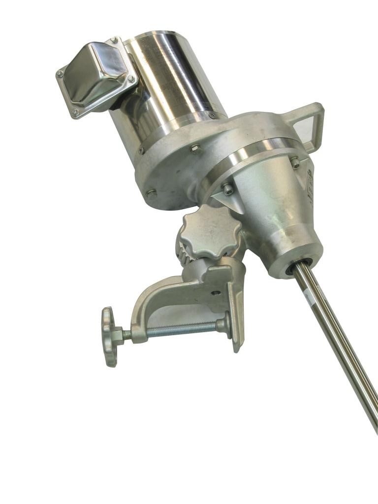 Clamp Mount 1/2 HP Gear Drive Electric Stainless Steel Sanitary Mixer - image 2
