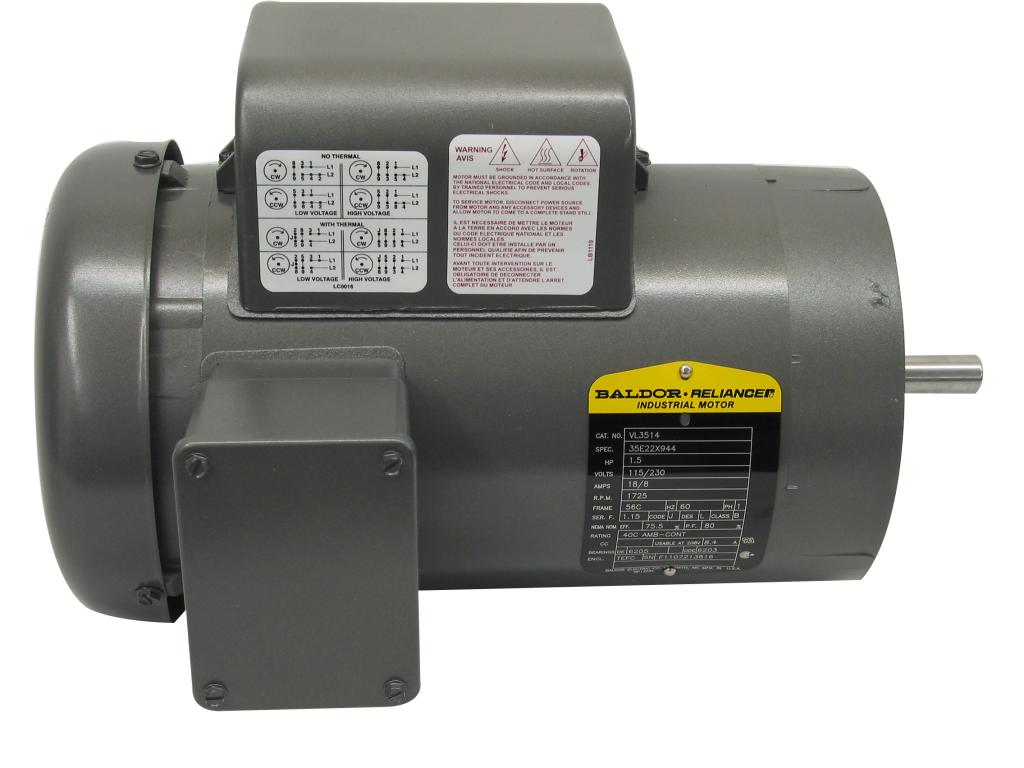 1-1/2 HP TEFC Motor Image