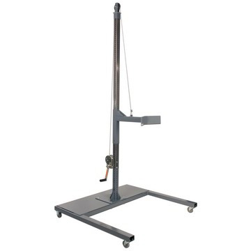 Winch Lift Style Mixer Mounting Stand with Casters for IBC Totes Image